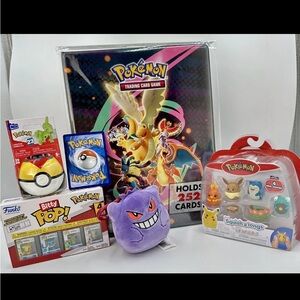 Pokémon Easter Basket Bundle 🐣 Binder + Squishmallows & Surprise Toy Gift Set